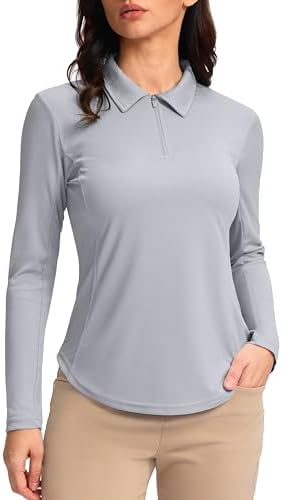 Women’s Golf Shirts Lightweight UPF 50+ Long Sleeve Shirts UV Protection Quick Dry Cool Polo Shirts for Women Work Outdoor post thumbnail image