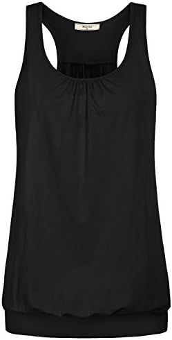 Miusey Womens Sleeveless Round Neck Loose Fit Racerback Yoga Tank Top post thumbnail image