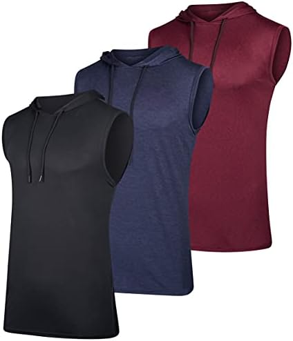 Real Essentials 3 Pack: Mens Dry-Fit Active Hooded Tank Top – Workout Sleeveless Hoodie Drawstring (Available in Big & Tall) post thumbnail image