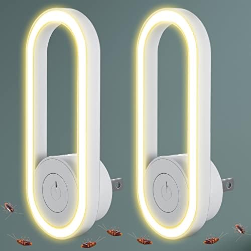 2 Pcs Ultrasonic Pest Repeller with Night Light, Indoor Pest Control Electronic Insect Pest Repellent Plug in for Mosquito Spider Home Kitchen Warehouse Garage Office Hotel (White,Classic) post thumbnail image