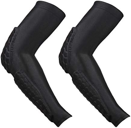 GUOZI Arm Elbow Sleeves, [2 Pack] Honeycomb Crashproof Arm Elbow Pads for Youth Adult Sports Football Basketball Volleyball post thumbnail image