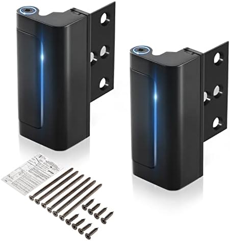 POWLAB 2 Pack Door Reinforcement Lock for Home Security Door Lock Child Night Lock Black Door Locks Proof Tamper Resistant Easy to Install Door Latch Device Aluminum Construction Withstand 800 lbs post thumbnail image