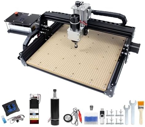 CNCTOPBAOS 2 in 1 4540 CNC Router Engraving Machine,20W Module&500W Spindle Milling Carving Cutting Aluminum,Stainless Steel,Wood,Acrylic,Metal w/Touchscreen Offline Controller/Limit Switches/E-Stop post thumbnail image