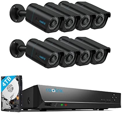 REOLINK 4K Security Camera Outdoor System, Surveillance IP PoE Camera with Human/Vehicle Detection, 100Ft 8MP IR Night Vision, 8X RLC-810A (Black) Bundle 1x RLN16-410 NVR post thumbnail image