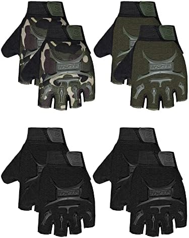 SATINIOR 4 Pairs Kids Cycling Gloves Half Finger Bike Gloves Non-Slip Mitten Outdoor Sports Roller Skating Gloves for Boys and Girls post thumbnail image