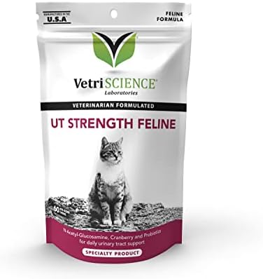 VetriScience UT Strength Feline Urinary Tract Supplement for Cats – Chews for Urinary Tract Support with Cranberry Powder, Bromelain, and Probiotics post thumbnail image