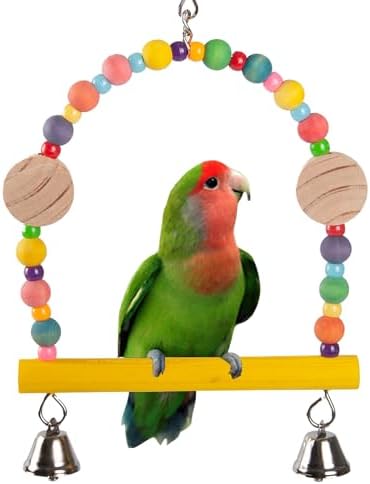 Bird Swing for Parakeets – 9 * 6 inch Bird Toys for Conures – Wooden Parrot Swing Parakeet Swing for Cage Cockatiel Swing Bird Swings for Parakeets and Bird Swings for Small Birds post thumbnail image