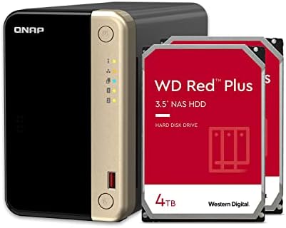 QNAP TS-264-8G-24WD-US 2 Bay High-Performance Desktop NAS with 4TB Storage Capacity, Preconfigured RAID1 WD Red Plus HDD Bundle post thumbnail image