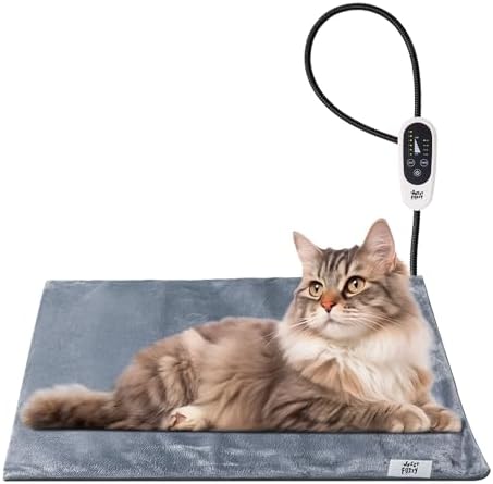 Pet Heating Pad, 6 Adjustable Temperature Dog Cat Heating Pad with Timer, Waterproof Heating Pad Indoor for Dogs with Chew Resistant Cord (S:18″ x 16″) post thumbnail image