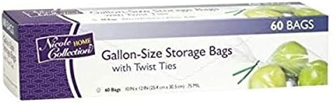 Premium Plastic Clear with Ties Gallon Bags – 10″ x 12″ (60 Pc) – Durable & Leakproof Storage Solution – Perfect for Home and Kitchen Use post thumbnail image