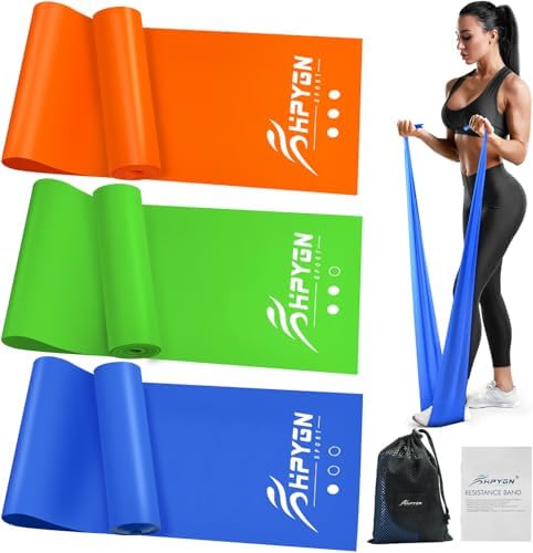 Resistance Bands, Exercise Bands, Physical Therapy Bands for Strength Training, Yoga, Pilates, Stretching, Stretch Elastic Band with Different Strengths, Workout Bands for Home Gym post thumbnail image