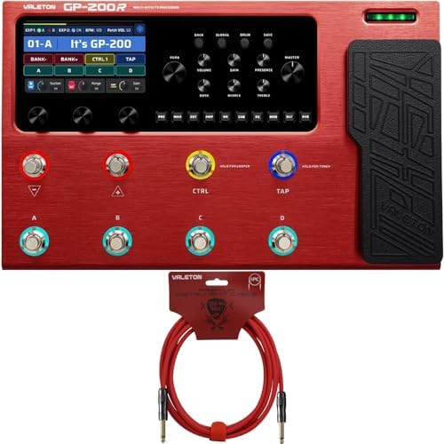 VALETON GP-200 Red Multi Effects Processor + 10ft Cable Bundle Guitar Bass Pedal with Expression Pedal FX Loop MIDI I/O Amp Modeling IR Cabinets OTG USB Audio Interface post thumbnail image