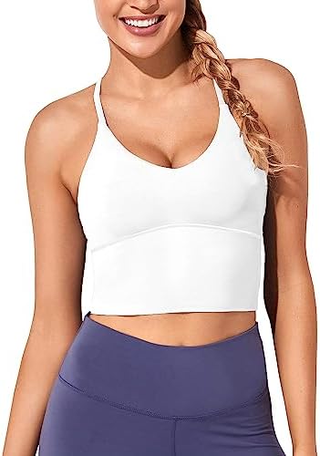 XUNYU Women Longline Sports Bra Workout Tank Tops Strappy Criss Cross Crop Fitness Gym Yoga Running Shirts post thumbnail image