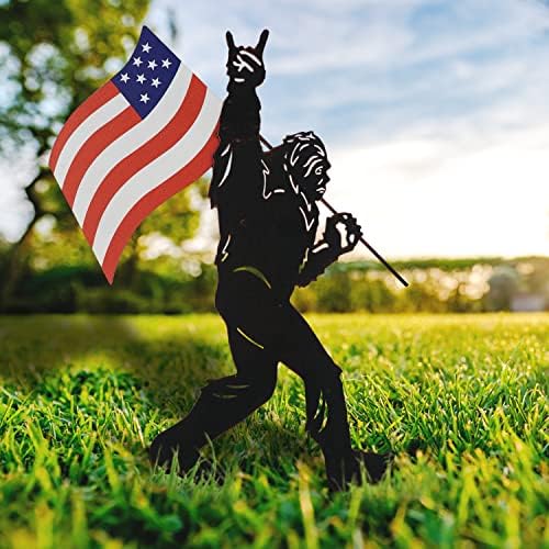 Bigfoot Metal Decorative Garden Stakes – Big Foot Sasquatch Gifts for Men Women, Bigfoot Statue Decorations Outdoor, Patriotic Decor, Yard Art, Patio, Outside, Lawn Decorations post thumbnail image