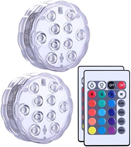 Submersible LED Lights Remote Control Battery Powered, RGB Multi Color Changing Waterproof Light for Pool, Vase Base, Spa, Aquarium, Pond, Hot Tub, Decoration, Party, 2-Pack post thumbnail image