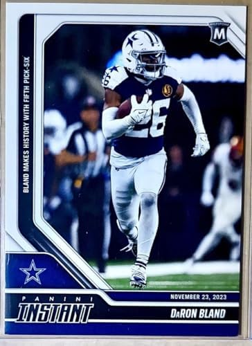 2023 Panini Instant DaRon Bland #57-Bland Makes History with 5th Pick Six-11/23/23 – Football Trading Card- Dallas Cowboys- Print Run of Only 271 Made! Shipped in Protective Screwdown Holder! post thumbnail image