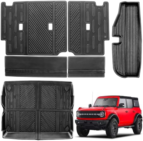 LEPZ 6 PCS Trunk and Seatback Mats Compatible for 4-Door Ford Bronco 2021 2022 2023 2024,Seat Cover Protector Cargo Liner for Ford Bronco Accessories(Trunk Mat+Backrest Mats+Lower Trunk Mat) post thumbnail image