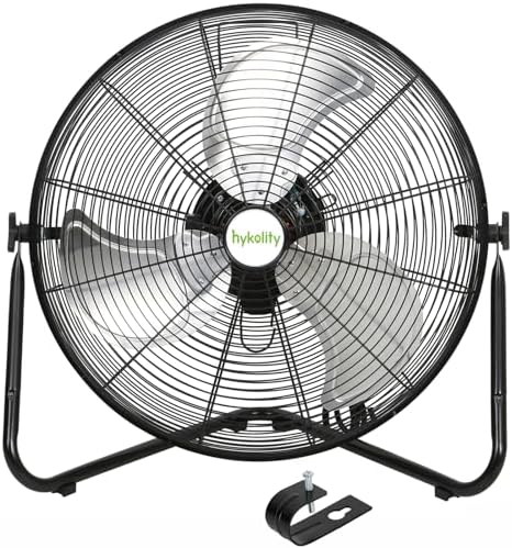 Hykolity 4600 CFM 20″ High Velocity Floor Fan, 3-Speed Heavy Duty Metal Fan with Wall-Mounting System, Industrial Shop Fan for Warehouse, Garage, and Workshop post thumbnail image