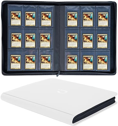 D DACCKIT Semi Rigid Card Holder Binder – Holds 360 Semi Rigid Card Holders, 9 Pocket Trading Card Album fit for 3-5/16″ x 4-7/8″ Semi Rigid Card Holders for Trading Cards or Sports Cards – White post thumbnail image