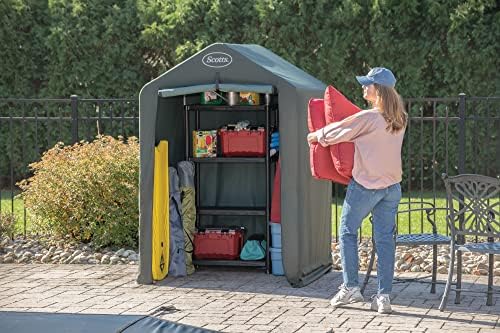 Scotts 4′ x 4′ x 6′ Water-Resistant Pop-Up Deck and Garden Storage Shed Kit post thumbnail image