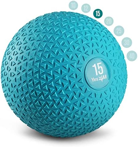 Yes4All Slam Balls, 10-40lb Medicine Ball Weight, Durable PVC Sand Filled Workout Dynamic Medicine Ball for Core Strengthen post thumbnail image