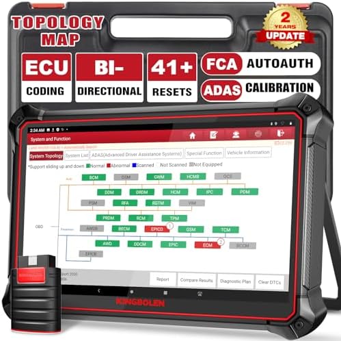 KINGBOLEN K10 Full Systems Bidirectional Scan Tool, Bluetooth Obd2 Scanner Topology Map, 41+ Reset Functions, ECU Coding, FCA AutoAuth, VAG Guided Function, 2 Years Free Update post thumbnail image