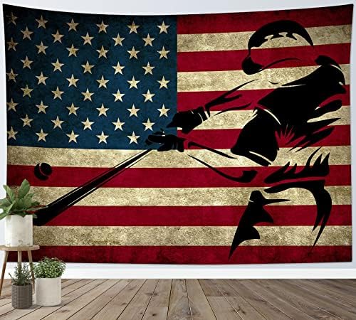 LB Sports Tapestry for Boys Room Baseball Wall Tapestry American Flag Wall Hanging Poster for Living Room Bedroom Dorm and Birthday Party Wall Decor,60×40 Inch post thumbnail image