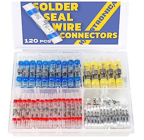 haisstronica 120PCS Solder Seal Wire Connectors,Marine Grade Heat Shrink Wire Connectors-Heat Shrink Butt Connectors-Butt Splice Wire Connectors for Stereo, Electrical with Corrosion and Weatherproof post thumbnail image