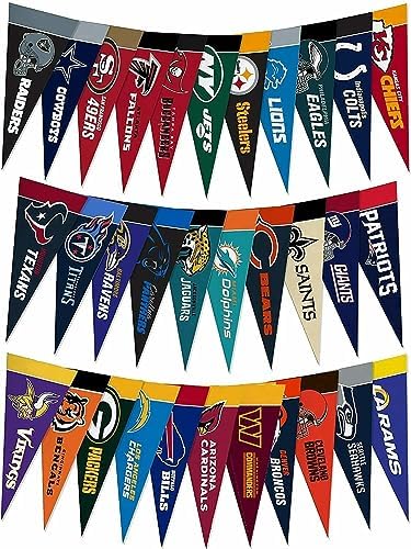 NFL Mini Pennant Set (all 32 NFL Football Teams) post thumbnail image