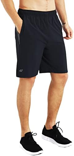 EZRUN Mens 9 Inch Lightweight Running Workout Shorts with Liner Loose-Fit Gym Shorts for Men with Zipper Pockets post thumbnail image