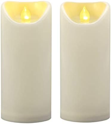 2 PCS 3″x7″ Waterproof Outdoor Battery Operated Flameless LED Pillar Candles with Timer Flickering Plastic Resin Electric Decorative Light for Patio Lantern Decor, Halloween Christmas Party Decoration post thumbnail image