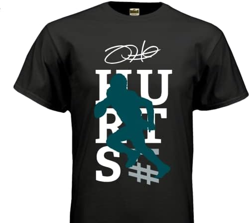 HOFSM.COM Hall of Fame Sports Memorabilia Jalen Hurts Philadelphia Signature T-Shirt Football Shirt post thumbnail image