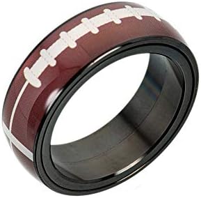 Unisex Stainless Steel Outdoor Sport Spinner Ring Unique NBA Basketball Band post thumbnail image