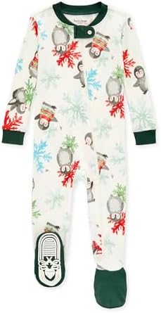 Burt’s Bees Baby Baby Boys’ Pajamas, Zip-Front Non-Slip Unisex Footed Sleeper Pjs, Organic Cotton post thumbnail image