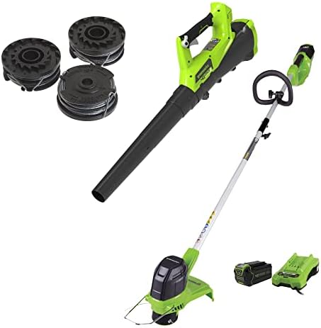 Greenworks 40V Cordless String Trimmer and Leaf Blower Combo Kit, 2.0Ah Battery and Charger Included & Greenworks 0.065″ Dual Line Replacement String Trimmer Line Spool, 3 count (Pack of 1) post thumbnail image