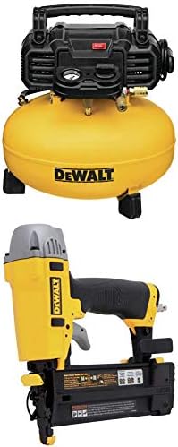 DEWALT DWFP55126 6-Gallon 165 PSI Pancake Compressor with DWFP12231 Pneumatic 18-Gauge 2-Inch Brad Nailer Kit post thumbnail image