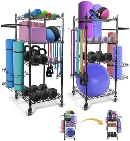 Home Gym Storage Rack – Gym Equipment Storage for Workout at Home, Yoga Mat Storage Rack, Home Gym Organizer, Gym Organization for Home Gym Equipment Dumbells & More post thumbnail image