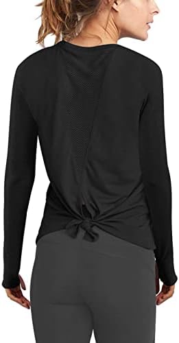 Mippo Long Sleeve Workout Shirts for Women Yoga Tops Open Back Running Shirts Athletic Clothes post thumbnail image