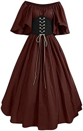 JEGULV Victorian Corset Dress for Women, Women’s Medieval Renaissance Dress Costume Fairy Irish Elf Costume Dress post thumbnail image