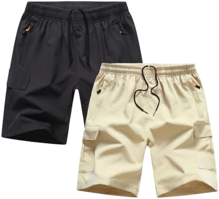 Boys Youth Cargo Shorts Quick Dry Athletic Shorts with Zipper Pockets for Outdoor Camping Hiking post thumbnail image