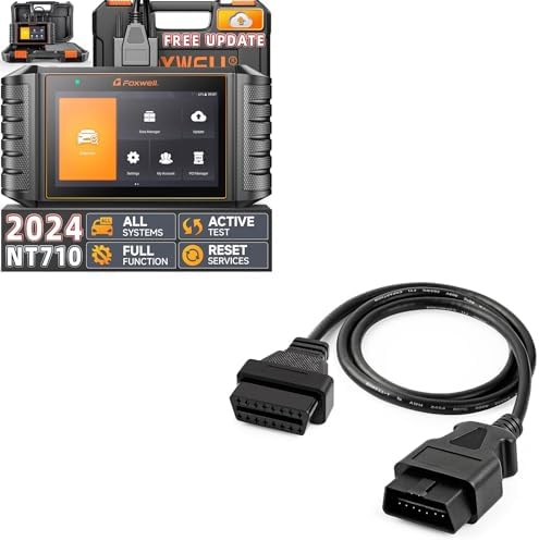 FOXWELL NT710 fit for Ford Scanner Diagnostic Tool + OBD2 16Pin Male to Female Diagnostic Extension Convert Cable Adapter 1m/ 39inch post thumbnail image