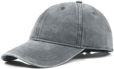 XXL Oversize Washed Denim Baseball Cap,Low Profile Jean Sports Cap for Big Heads 23.5″-25.5″,Large Pigment Dyed Dad Hat post thumbnail image