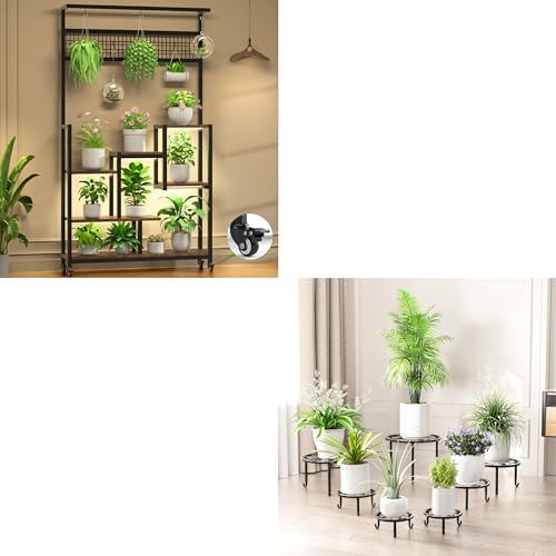 ZUIYIN 72″ Tall Plant Stand Indoor with Grow Lights Wheels and 7 Pack Outdoor Plant Stands for Living Room, Patio, Balcony Plant Shelf Gifts for Plant Lovers post thumbnail image