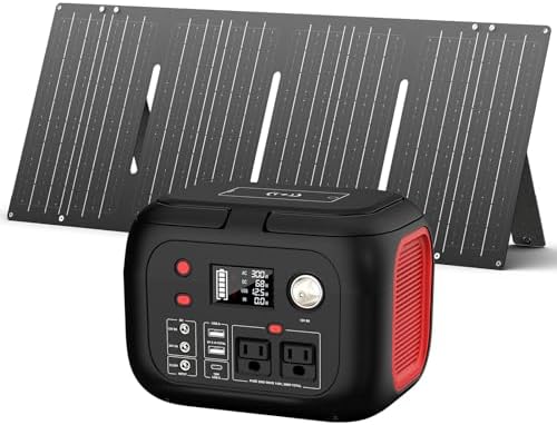 60W Portable Foldable Solar Panel Charger for Outdoor Camping 12 Volt Waterproof High Efficiency Solar Panel Kit&Portable Power Station 228Wh Power Bank 61600mAh Battery Pack Fasting Charging 300W AC post thumbnail image