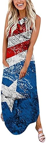 Womens American Flag Sundresses Patriotic Sleeveless Tank Sundress for Women Independence Day Tank Dress post thumbnail image