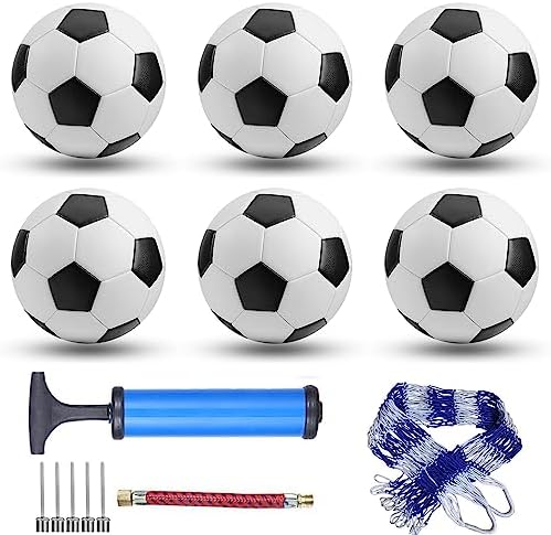 6 Pack Classic Soccer Balls Size 5/4/3 Includes Ball Pump and Net Bag，Soccer Training Ball Practice for Kids and Adults，Competition Soccer for Indoor Outdoor post thumbnail image