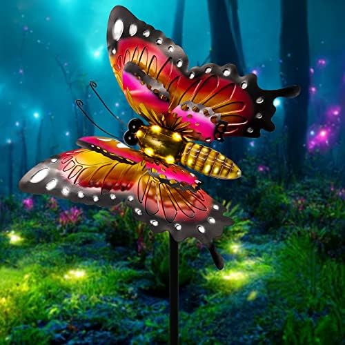 ANGMLN Solar Butterfly Outdoor Garden Lights, Large 41″ Metal Art Decor Statue Figurine, Solar Decorative Stake Lights, Gardening Gifts for Mom Women, Decoration for Landscape Patio Yard Pathway post thumbnail image