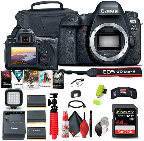 Canon EOS 6D Mark II DSLR Camera (Body Only) (1897C002) + 64GB Memory Card + Case + Photo Software + 2 x LPE6 Battery + Card Reader + Light + Flex Tripod + Hand Strap + More (Renewed) post thumbnail image