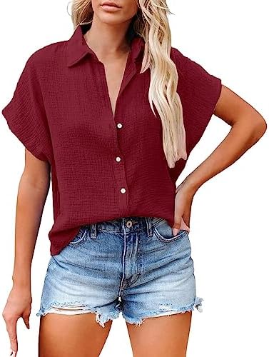 Ladies Tops Short Sleeve V Neck Tees Trendy Lightweight Blouse Basic Soft Casual Summer Tops Clothes 2024 post thumbnail image