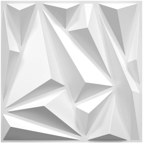 STICKGOO 33 Pack 3D Wall Panels for Interior Wall Decor, Modern Diamond Wall Panels, 12”x12” White Accent Wall Covering Panels for Gaming Room Bedroom TV Background post thumbnail image